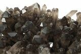 Smoky Quartz Crystal Cluster on Metal Stand - Brazil #229590-2